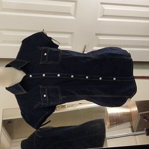 Tommy Hilfiger Navy Button-up.